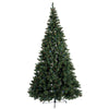 9' x 62" Chapel Pine Artificial Christmas Half Tree Multi-colored Dura-Lit LED