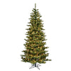 7.5' x 45" Slim Natural Fraser Fir Artificial Xmas Tree Clear Dura-lit Lights