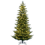 7.5' x 54" Natural Fraser Fir Artificial Christmas Tree Warm White Dura-lit LED