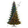 10' x 74" Natural Fraser Fir Artificial Xmas Tree 3mm LED Color Changing Lights