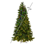 7.5' x 48" Brighton Pine Artificial Xmas Tree with LED Color Changing Lights