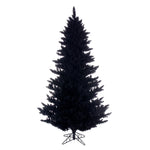 Vickerman 3' x 25" Flocked Black Fir Artificial Unlit Christmas Tree