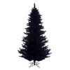 Vickerman 7.5' x 53" Flocked Black Fir Artificial Unlit Christmas Tree