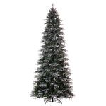 Vickerman 6.5' x 40" Frosted Douglas Fir Artificial Slim Unlit Christmas Tree