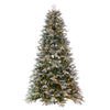 5.5'x45" Douglas Fir Artificial Pre-Lit Xmas Tree Warm White LED Mini Light