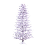 Vickerman 6.5' x 42" Flocked Slim Pistol Pine Artificial Unlit Christmas Tree
