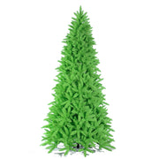 Vickerman 9' Flocked Lime Slim Fir Artificial Christmas Tree Lime Dura-lit LED