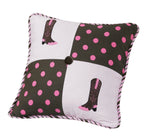 HiEnd Accents Pink Paisley Boot Pillow