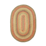 Homespice Decor 503091 4' x 6' Oval Kingston Jute Braided Rug