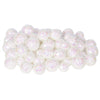 Vickerman L132201 20Mm/25Mm/30Mm White Glitter Polystyrene Ball Christmas Ornament 72 Per Bag