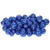 Vickerman L132202 20Mm/25Mm/30Mm Blue Glitter Polystyrene Ball Christmas Ornament 72 Per Bag