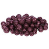 Vickerman L132220 20Mm/25Mm/30Mm Mauve Glitter Polystyrene Ball Christmas Ornament 72 Per Bag