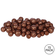 Vickerman L132228 20Mm/25Mm/30Mm Dark Copper Glitter Polystyrene Ball Christmas Ornament 72 Per Bag