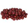 Vickerman L132263 20Mm/25Mm/30Mm Wine Glitter Polystyrene Ball Christmas Ornament 72 Per Bag
