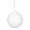 Vickerman L172261 24" White Yarn Ball Ornament Comes 12 Per Bag