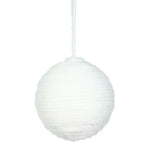 Vickerman L172261 24" White Yarn Ball Ornament Comes 12 Per Bag