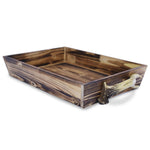 HiEnd Accents Wooden tray with antler handles