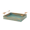 HiEnd Accents Turquoise Patina Tray with Arrow Design