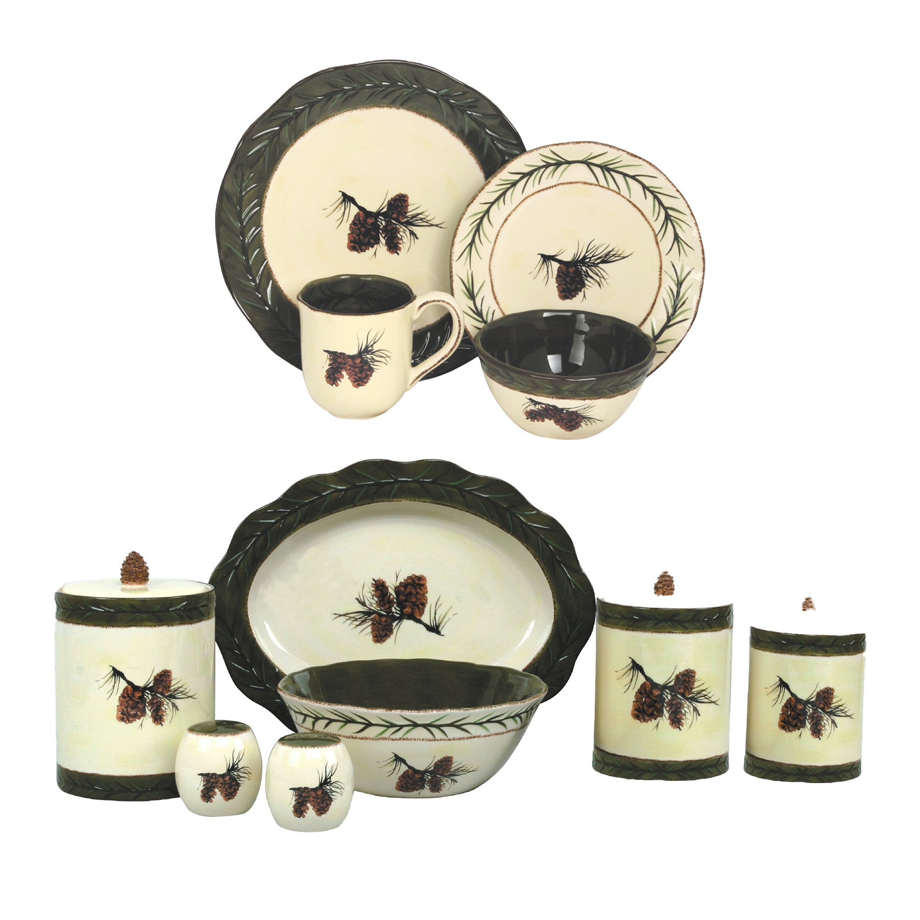 Pinecone dinnerware clearance