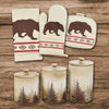 HiEnd Accents Aztec Bear Print and Clearwater Pines 12 PC Set
