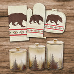 HiEnd Accents Aztec Bear Print and Clearwater Pines 12 PC Set