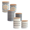 HiEnd Accents Desert Sage, Large Aztec, and Small Aztec Canister 6 PC Set