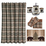 HiEnd Accents Birch Pinecone 9 PC Bath Accessary and Forest Pines Towel Set