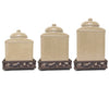 HiEnd Accents Savannah Canister Set with Base