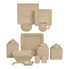 HiEnd Accents Savannah 24 PC Western Dinnerware and Canister Set