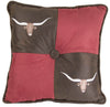HiEnd Accents Embroidered Longhorn Pillow