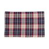 HiEnd Accents South Haven- Blue plaid placemat with rope detail