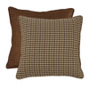 HiEnd Accents Crestwood Houndstooth Euro Sham Reversed to Suede