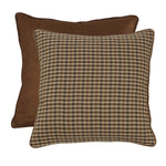 HiEnd Accents Crestwood Houndstooth Euro Sham Reversed to Suede