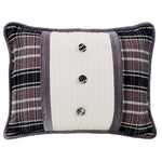 HiEnd Accents Oblong Pillow with Covered Button