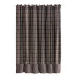HiEnd Accents Plaid Shower Curtain