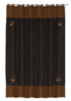 HiEnd Accents Embroidered Pine Cone Shower Curtain