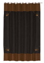 HiEnd Accents Embroidered Pine Cone Shower Curtain