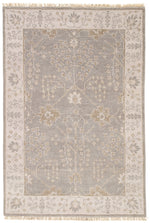 Jaipur Living Reagan Hand-Knotted Bordered Gray/ Beige Area Rug