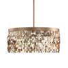 Uttermost 22064 Tillie 3 Light Textured Gold Pendant