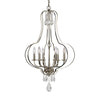 Uttermost 21301 Genie 6 Light Polished Nickel Chandelier