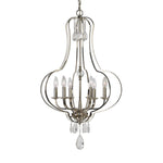 Uttermost 21301 Genie 6 Light Polished Nickel Chandelier