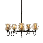 Uttermost 21312 Fritz 5 Light Gold Glass Chandelier