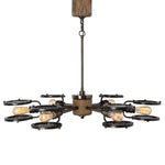 Uttermost 21314 Gavia 6 Light Dark Brass Chandelier