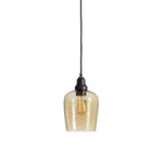 Uttermost Aarush Amber Glass 1 Light Mini Pendant