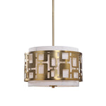 Uttermost 22159 Vecta 3 Light Brass Pendant