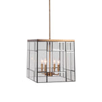 Uttermost 22144 Romilly 4 Light Antique Brass Pendant