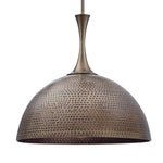 Uttermost 22190 Raynott Brass 1 Light Dome Pendant