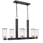Industrial Kitchen Pendant with Glass and Antique Brass Finish