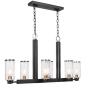 Industrial Kitchen Pendant with Glass and Antique Brass Finish