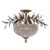 Uttermost 22221 Cristal De Lisbon Crystal Semiflush